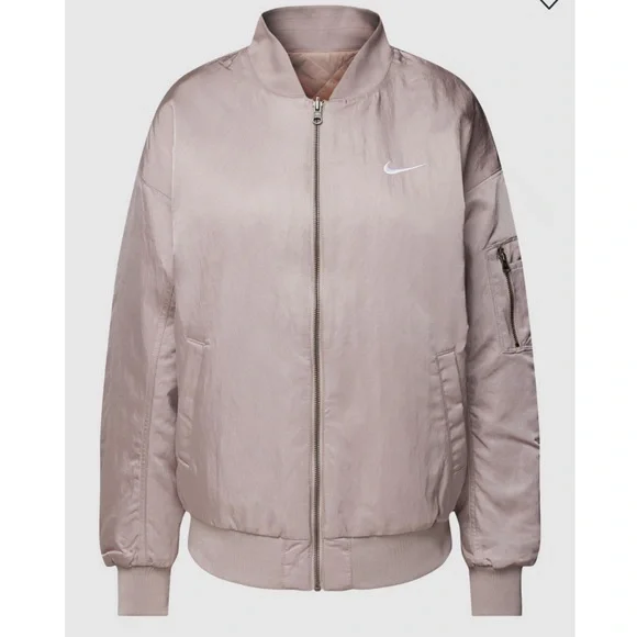 NIKE WOMEN’S REVERSIBLE VARSITY BOMBER JACKET - Picture 5 of 10